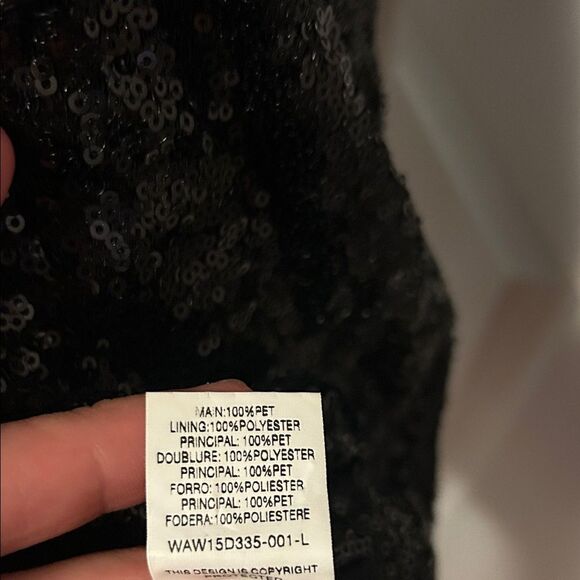 WYLDR Shimmering Black Sequin Romper A - Picture 6 of 7